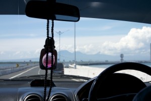 View from Taxi in Bali